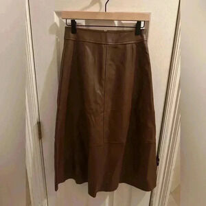 Aaron & Amber Faux Leather Skirt